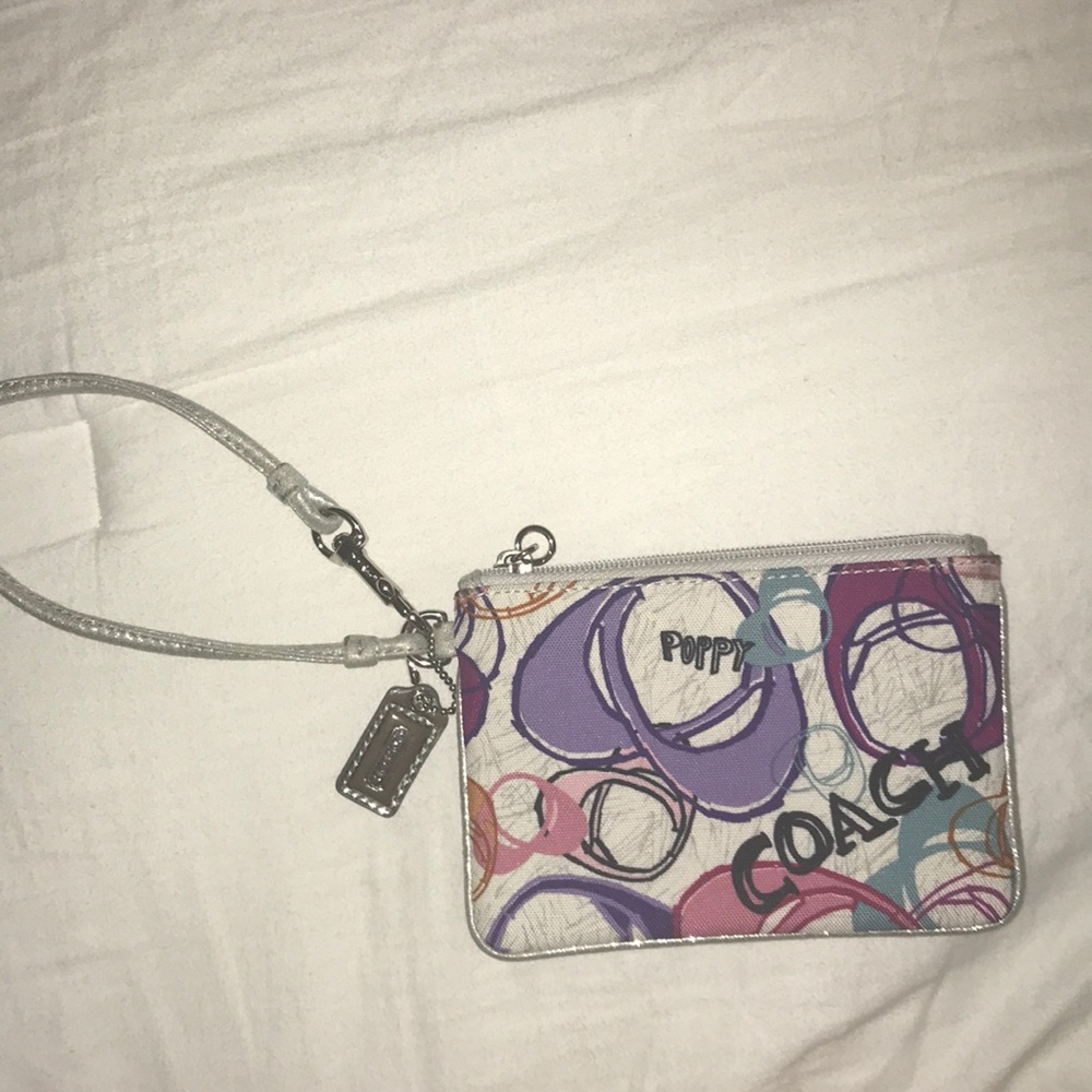Small coach wristlet